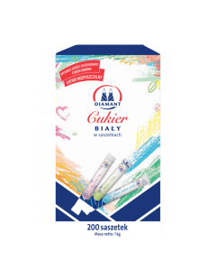 CUKIER BIAŁY SASZETKI 5G X 200SZT. 1 KG