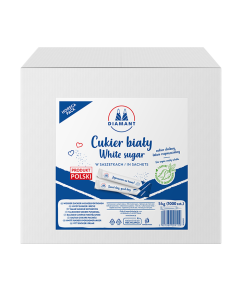 CUKIER BIAŁY SASZETKI PAPIEROWE 5G X 1000 SZT.