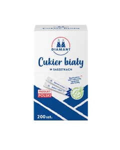 CUKIER BIAŁY SASZETKI PAPIEROWE 5G X 200SZT. 1 KG