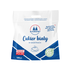 CUKIER BIAŁY SASZETKI PAPIEROWE 5G X 600SZT. 3KG