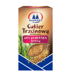 CUKIER TRZCINOWY DRY DEMERARA DROBNY 500 G